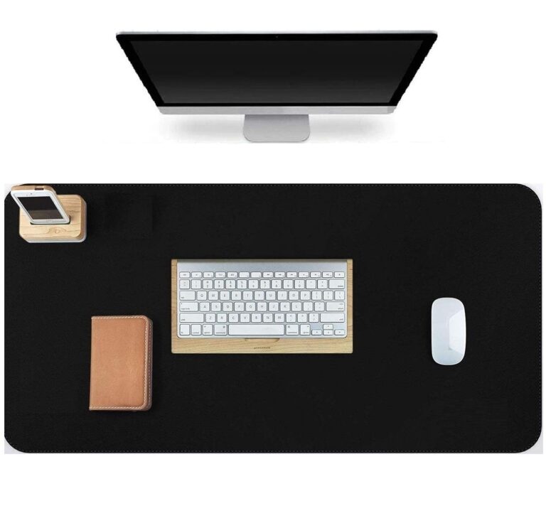 FAMOUS QUALITY® Fordable Mat Computer Game Mouse Pad for Desktop, Laptop, Keyboard, (Black,red yellow) Multi Color Border