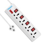 FEDUS 4 Meter 13 Feet Long Switch Board Extension | Pack 1 Extension Boards with Switch,Extension Board with Long Wire, Extension Board for Computer, Surge Protectors Spike Buster, Switch Board