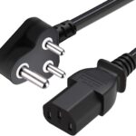 FEDUS Power Cord 1.8M Replacement Power Cable, India Plug IEC Computer Mains Power Cable Cord for Desktop 3 pin Power Cable for PC, Power Cable for Monitor SMPS and Printer, Power Supply, TV