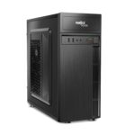 FRONTECH Hunter Silver Series Cabinet/Computer Case with HD Audio | ATX/Mini ATX Compatible | 2 x Front USB | Ideal for Home/Office/Gaming (FT 4313, Black)