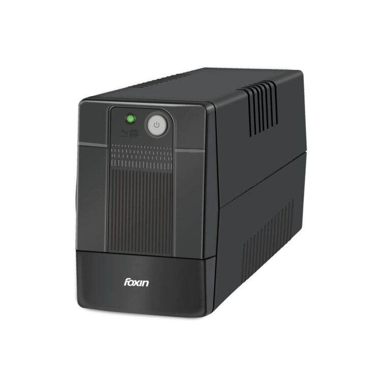 Foxin UPS 600va Uninterrupted Power Supply 360W with LED Indicator, for Desktop Computers, Laptops, Gaming PCs, Wifi Routers & More | BIS Approved | 2 Years Warranty