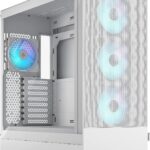 Fractal Design Pop XL Air RGB White Tempered Glass Clear Tint E-ATX Computer Case - (FD-C-POR1X-01)