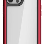 Ghostek Atomic Slim Designed for iPhone 12 Mini Case with Protective Aluminum Bumper Made of Super Strong Lightweight Military Grade Alloy Cases for iPhone 12 Mini 5G (5.4 Inch) (Red)