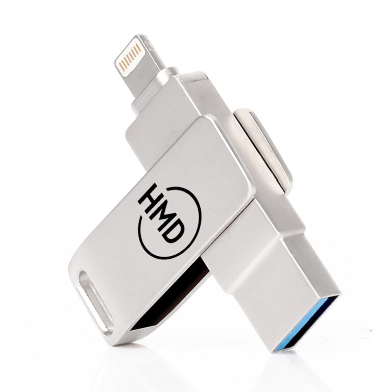 HMD MFi Certified 512GB Pen Drive USB Storage for iPhone External Photo Storage iPad Lightning for iPhone and Computer