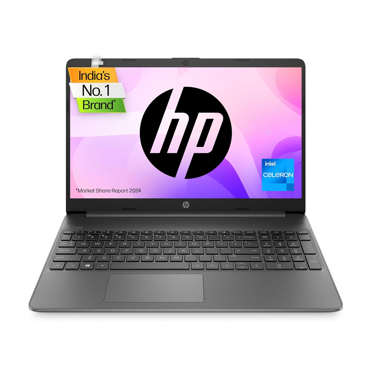 HP Laptop 15s, Intel Celeron N4500, 15.6-inch (39.6 cm), HD, 8GB DDR4, 512GB SSD, Intel UHD Graphics, 720p HD Camera, Thin & Light, Dual Speakers (Win 11, Black, 1.65 kg), fq3066TU