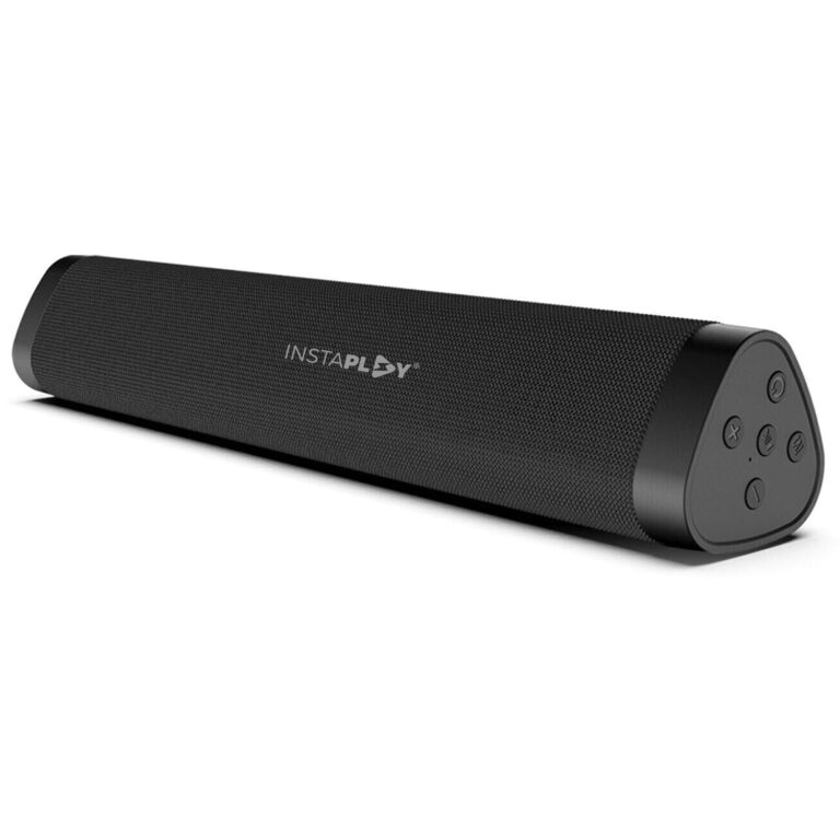 INSTAPLAY Stage 300 Bluetooth Soundbar Speaker, 10W Output/BT5.0/USB/TF CardC Type Fast Charging, Powerful Bass, Works with TV/Computer/Mobile