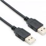 JGD PRODUCTS 1.5 Mtr Usb 2.0 Type A Male To Usb A Male Cable For Computer And Laptop, Etc, Black