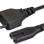 JGD PRODUCTS (1.5M) 2-pin Universal Replacement AC Power Cord Cable Wire for LED TV, Printer,Laptop PC Notebook Computer, Play Station,Tape Recorder, Camera