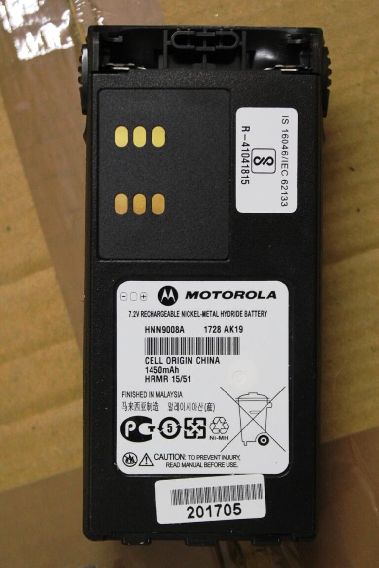 MOTOROLA GP328/ GP320,/ , GP338,/ GP340 original battery with belt clip HNN9008A true 1450 mAH 1 year waranty