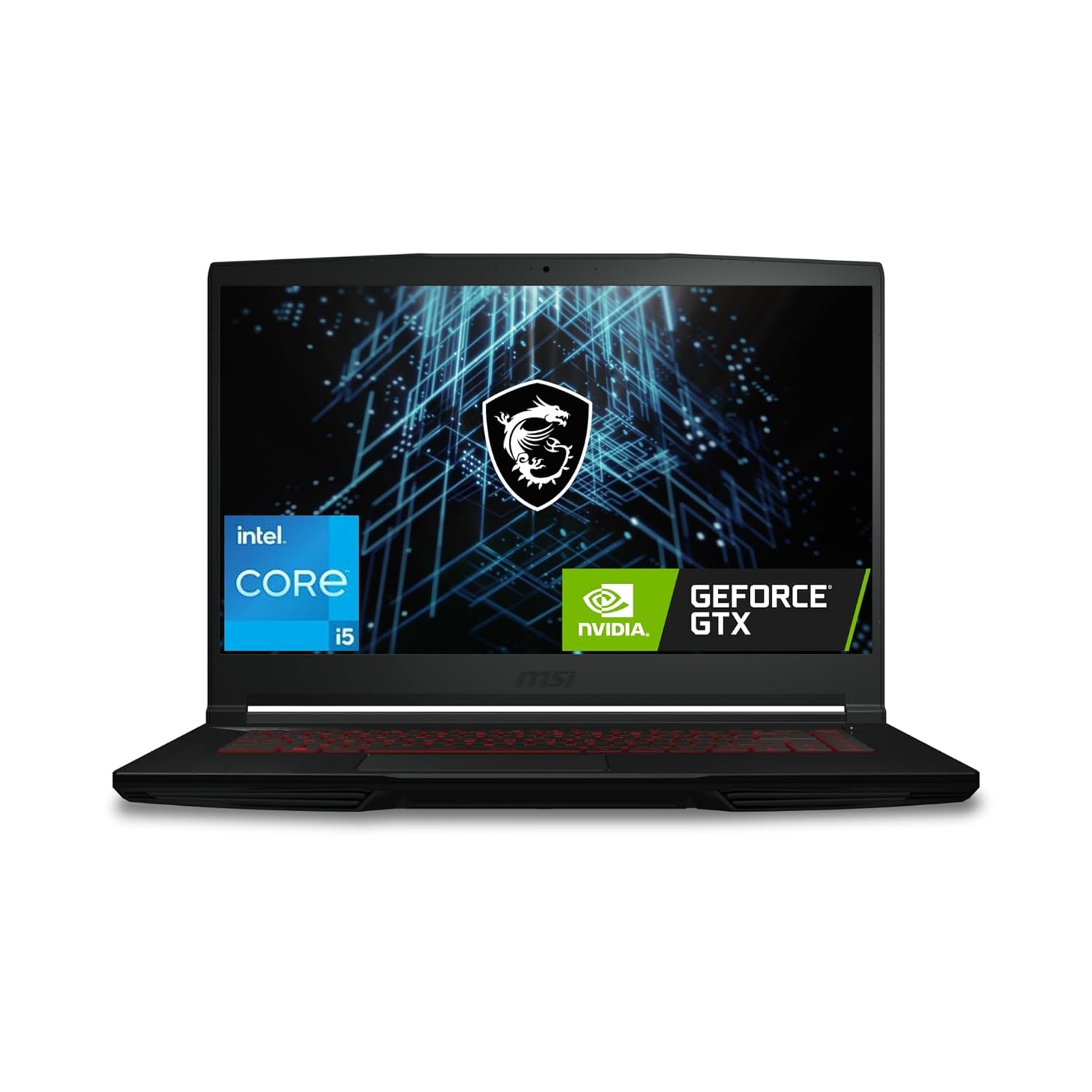 MSI GF63 Thin, Intel Core i5-11260H, 40CM FHD 60Hz Gaming Laptop(16GB/512GB NVMe SSD/Windows 11 Home/NVIDIA GeForce GTX 1650 Max Q, GDDR6 4GB/Black/1.8Kg), 11SC-1493IN
