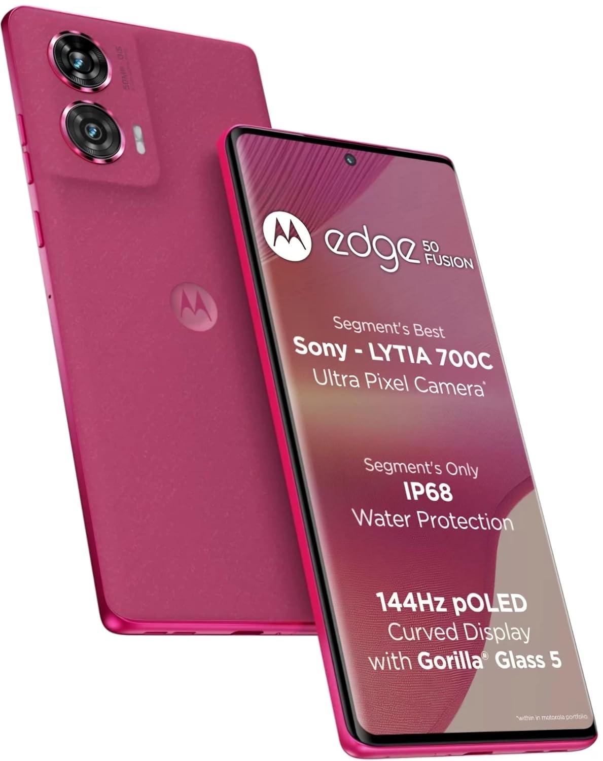 Motorola Edge 50 Fusion 5G (Hot Pink, 8GB RAM, 128GB Storage)
