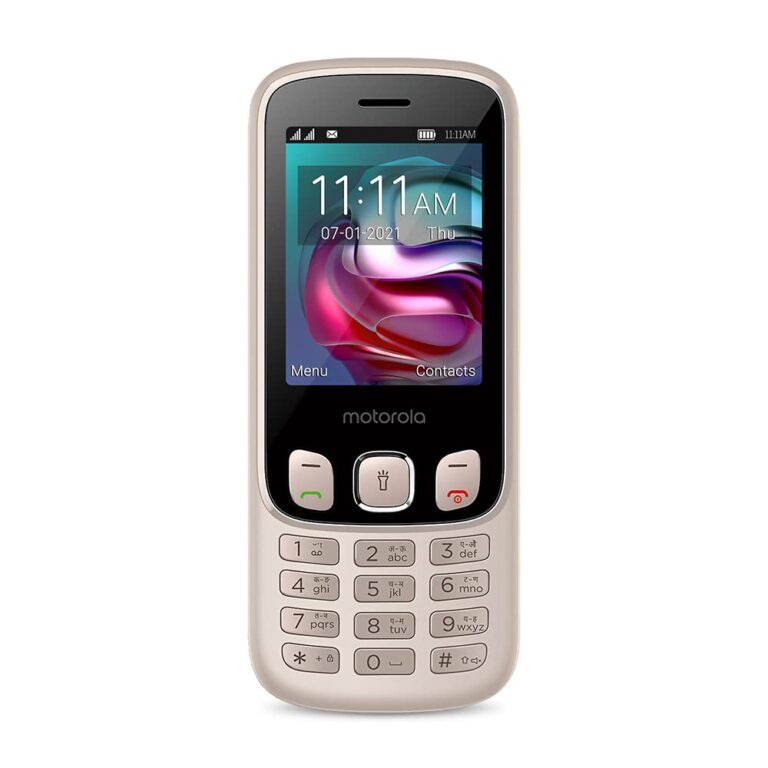 Motorola a70 keypad mobile Dual Sim with expandable memory upto 32GB,Camera, 2.4 inch screen with 1750 mAh Battery, Rose Gold