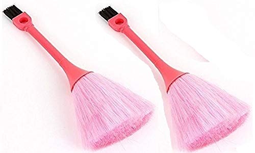 Nimbose® Fluffy Microfiber Kitchen Duster Laptop Keyboard Brush, 2 in 1 Computer Screen Cleaner & Dusting Tool (Multicolor, Pack of 2)