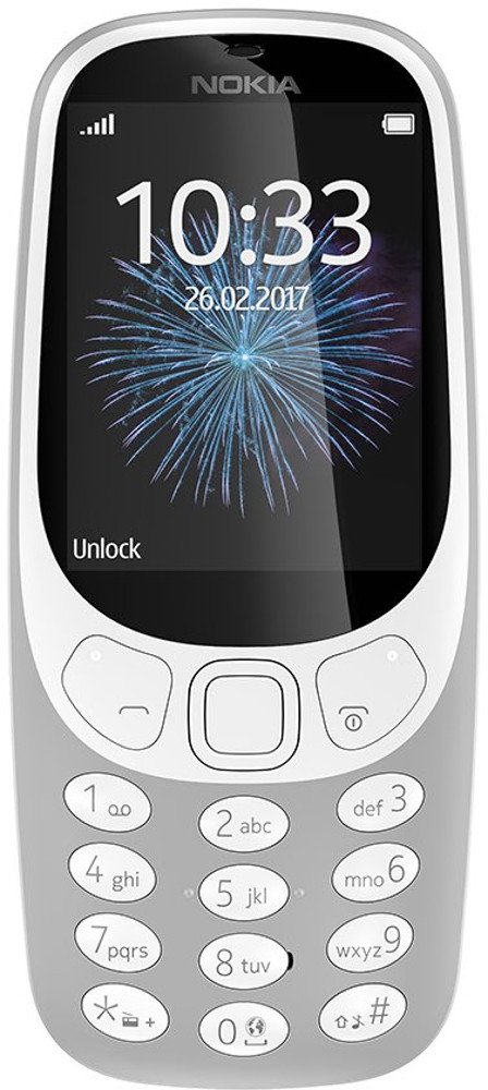Nokia (Refurbished) 3310 Phone (Grey)