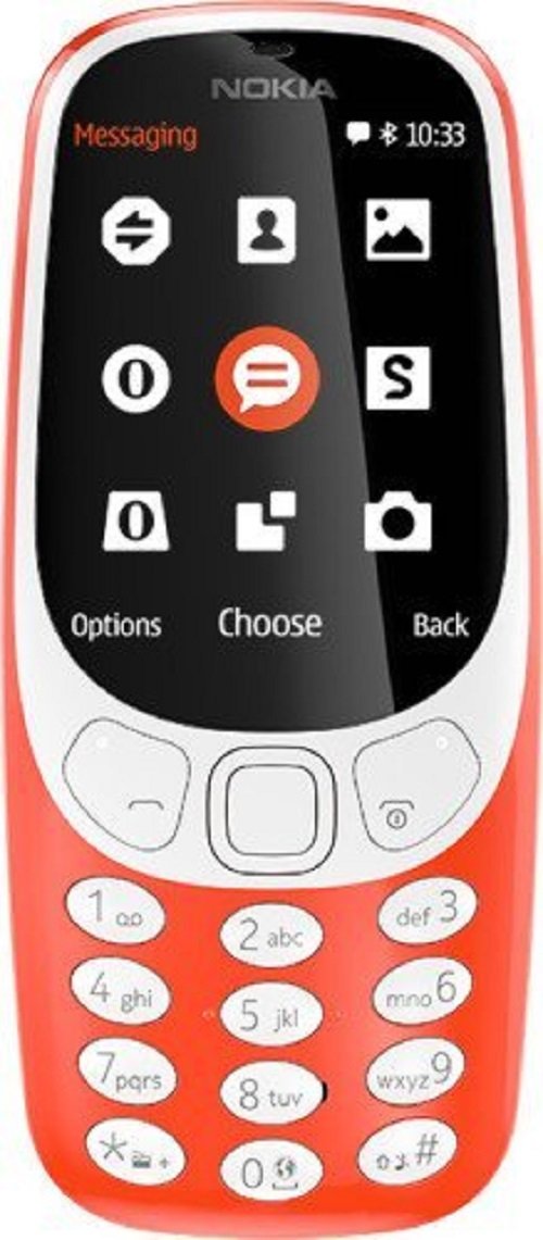 (Refurbished) Nokia 3310 (Warm Red)