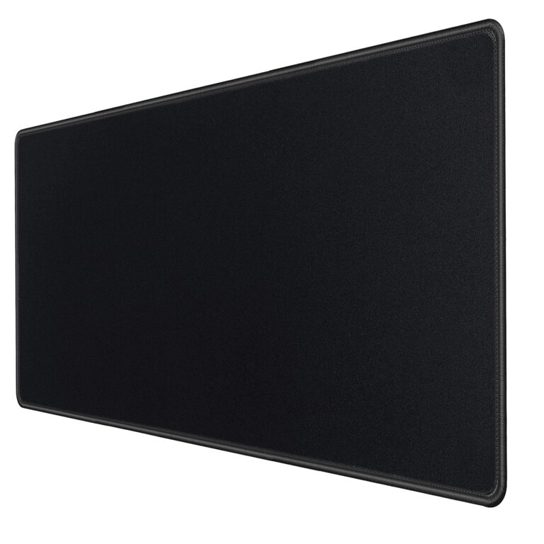 RiaTech 900x400x2mm Extended Gaming Mouse Pad for Laptop/Computer with Stitched Embroidery Edges and Water Resistance Coating Natural Non Slippery Rubber Base Mousepad Desk Mat - Black
