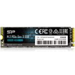 SP Silicon Power P34A60 256GB NVMe PCIe M.2 SSD, 3D NAND with SLC Cache, Up to 2200MB/s, M.2 2280 Internal Solid State Drive for Desktop Laptop PC Computer, pci_Express_x4