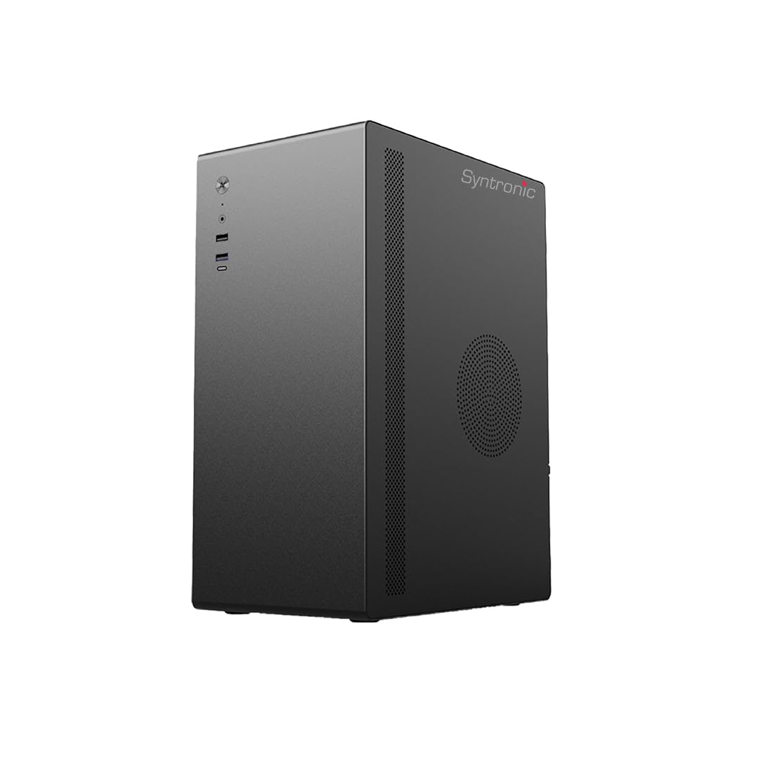 SYNTRONIC Desktop Pc Computer (Core i7 6th gen, 8 GB RAM, 256gb M.2 SSD, 1TB HDD, Win 11 Pro, WiFi, USB 3.0, Type C,VGA, HDMI), Full Metal Body,Black