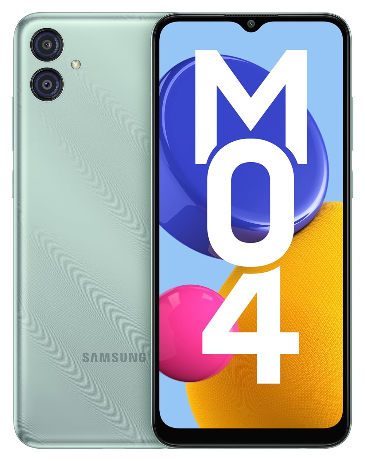 Samsung Galaxy M04 Light Green, 4GB RAM, 128GB Storage | Upto 8GB RAM with RAM Plus | MediaTek Helio P35 Octa-core Processor | 5000 mAh battery | 13MP Dual Camera