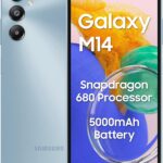 Samsung Galaxy M14 4G (Arctic Blue,6GB,128GB) | 50MP Triple Cam | 5000mAh Battery | Snapdragon 680 Processor | 2 Gen. OS Upgrade & 4 Year Security Update | 12GB RAM with RAM Plus | without Charger