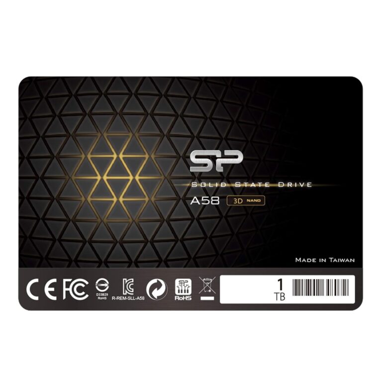 Silicon Power Ace A58 1TB 2.5 Inch SATA III SSD, 3D NAND with SLC Cache, Up to 500MB/s, Internal Solid State Drive for Desktop Laptop Computer