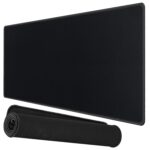Storite Extra Large 1200x600x5mm Speed Type Extended Gaming Mouse Pad with Stitched Embroidery Edges,Non-Slip Rubber Base Mousepad Desk Mat Keyboard Pad for Laptop/Computer Office PC & Home - Black
