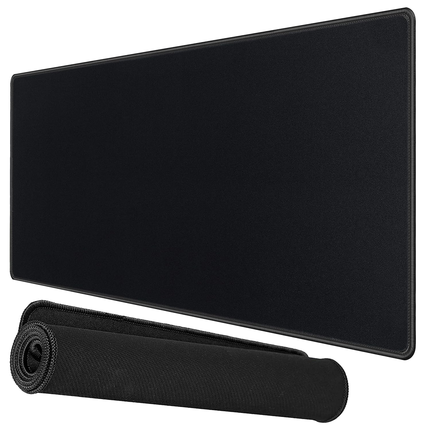 Storite Extra Large 1200x600x5mm Speed Type Extended Gaming Mouse Pad with Stitched Embroidery Edges,Non-Slip Rubber Base Mousepad Desk Mat Keyboard Pad for Laptop/Computer Office PC & Home - Black