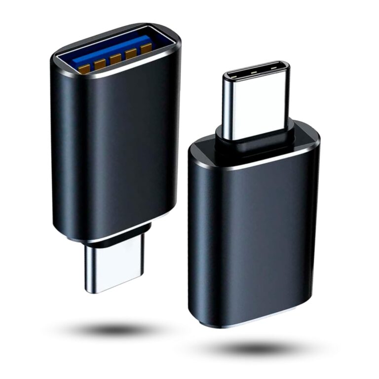Storite USB 3.0 to Type C USB Adapter USB C Male to USB 3.0 Female Connector, OTG Converter Adapter Compatible with All Phones, Computers Type C or Thunderbolt 4/3 Devices (Pack of 2 - Black)