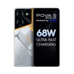 TECNO Pova 5 Pro 5G (Silver Fantasy, 8GB RAM,128GB Storage)| Segment 1st 68W Ultra Fast Charging | India's 1st Multi-colored Backlit ARC Interface | 50MP AI Dual Camera | 6.78βFHD+ Dot-in Display