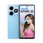 TECNO SPARK 20 | Magic Skin Blue, (8GB+256GB)| 32MP Selfie + 50MP Main Camera| 90Hz Dot-in Display with Dynamic Port & Dual Speakers with DTS| 5000mAh Battery |18W Type-C| Helio G85 processor