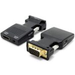 Tobo VGA to HDMI Adapter/Converter with Audio Old PC to TV/Monitor with HDMI, Male VGA to HDMI Video Adapter for TV, Computer, Projector with Audio Port (VGA-to-HDMI) - TD-168TC