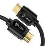 Tukzer 4K HDMI Cable, Support 3D, Ultra HD 4K @60Hz, High-Speed 10.2Gbps Ethernet, Audio Return Channel, Gold-Plated Connector| For UHD TV, Monitor, Computer, Projector, Xbox Gaming Console (6 Feet)