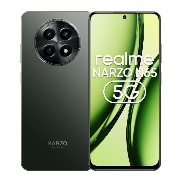 realme NARZO N65 5G (Deep Green 4GB RAM, 128GB Storage) India's 1st D6300 5G Chipset | Ultra Slim 190g Design | 120Hz Eye Comfort Display | 50MP AI Camera| Charger in The box