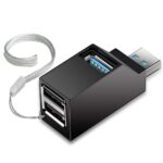 rts 3 Port USB Hub High Speed Splitter Plug and High Speed Play Bus Powered,Data USB Hub Transfer, Splitter Box Adapter Expansion for PC Notebook Laptop Computer Mac Linux Windows Gift Items Products
