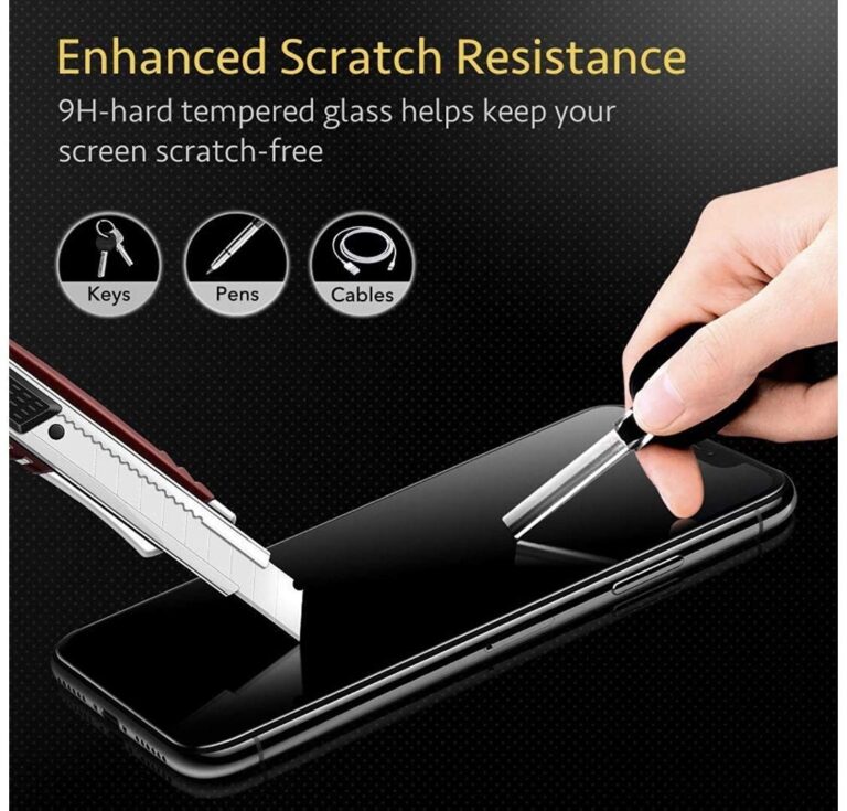100FIT Tempered Glass For Nokia 7.2, Nokia 6.2 With Full Glue Edge To Edge Coverage And Easy Installation Kit