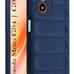 Jkobi Back Cover Case for Motorola Moto G04 | Motorola Moto G04s (Matte Liquid Silicone | Micro-Fiber Cloth Inside | Camera Protection | Shockproof | Blue)