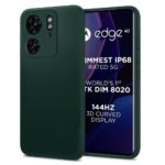 TheGiftKart Liquid Silicon Back Cover Case for Motorola Moto Edge 40 5G | Micro-Fibre Lining Inside | Complete Camera Protection | Shockproof Back Cover Case for Motorola Edge 40 5G (Green)