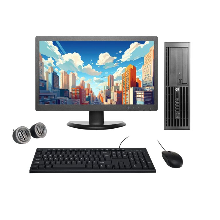 (Refurbished) HP Compaq 19" HD All-in-One Desktop Computer Set (Intel i3 2nd Gen| 8 GB RAM| 500 GB HDD| 19" HD LED Monitor| KB & Mouse| Speakers| WiFi| Windows 10 Pro| MS Office)