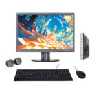 (Refurbished) HP T630 22" HD All-in-One Desktop Computer Set (AMD GX 420GI| 16 GB DDR4 RAM| 256 GB SSD| 22" HD LED Monitor| KB & Mouse| Speakers| WiFi| Windows 10 Pro| MS Office)