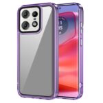 Amazon Basics Back Case Cover for Motorola Edge 50 Pro 5G (Polycarbonate, Thermoplastic Polyurethane_Translucent Purple)