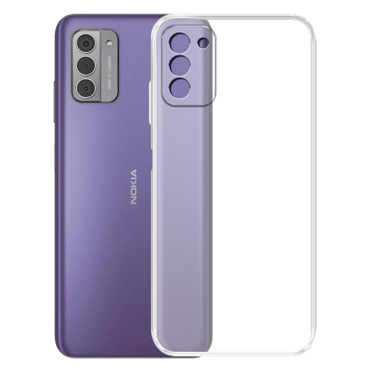 Amazon Brand - Solimo Back Case Cover for Nokia G42 5G (Silicone_Clear)
