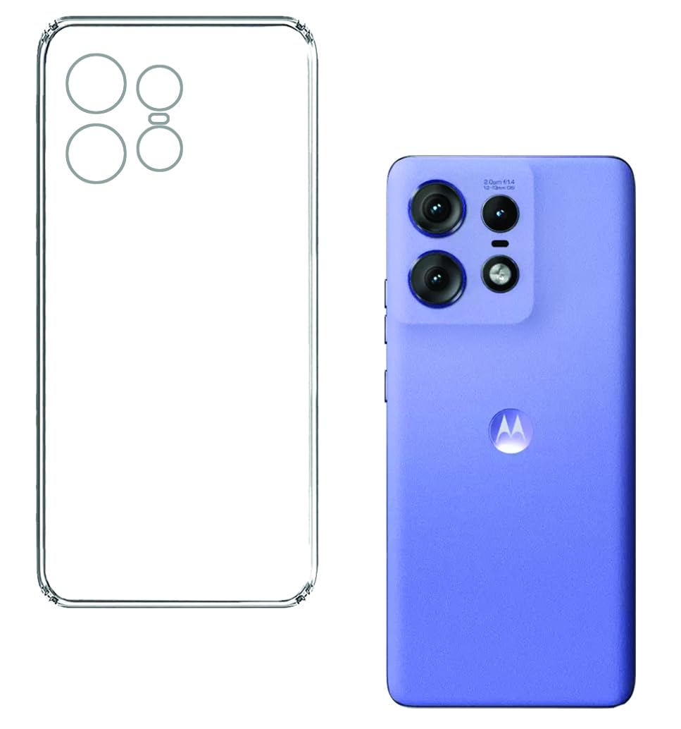Amazon Brand - Solimo Motorola Moto Edge 50 Pro 5G Back Cover | Slim Soft Back Case for Motorola Moto Edge 50 Pro 5G (Transparent)