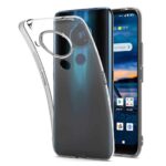 Amazon Brand - Solimo Silicone Mobile Cover For Nokia 5.4 (Soft & Shockproof Back Case With Inbuilt Cushioned Edges), Transparent, Clear