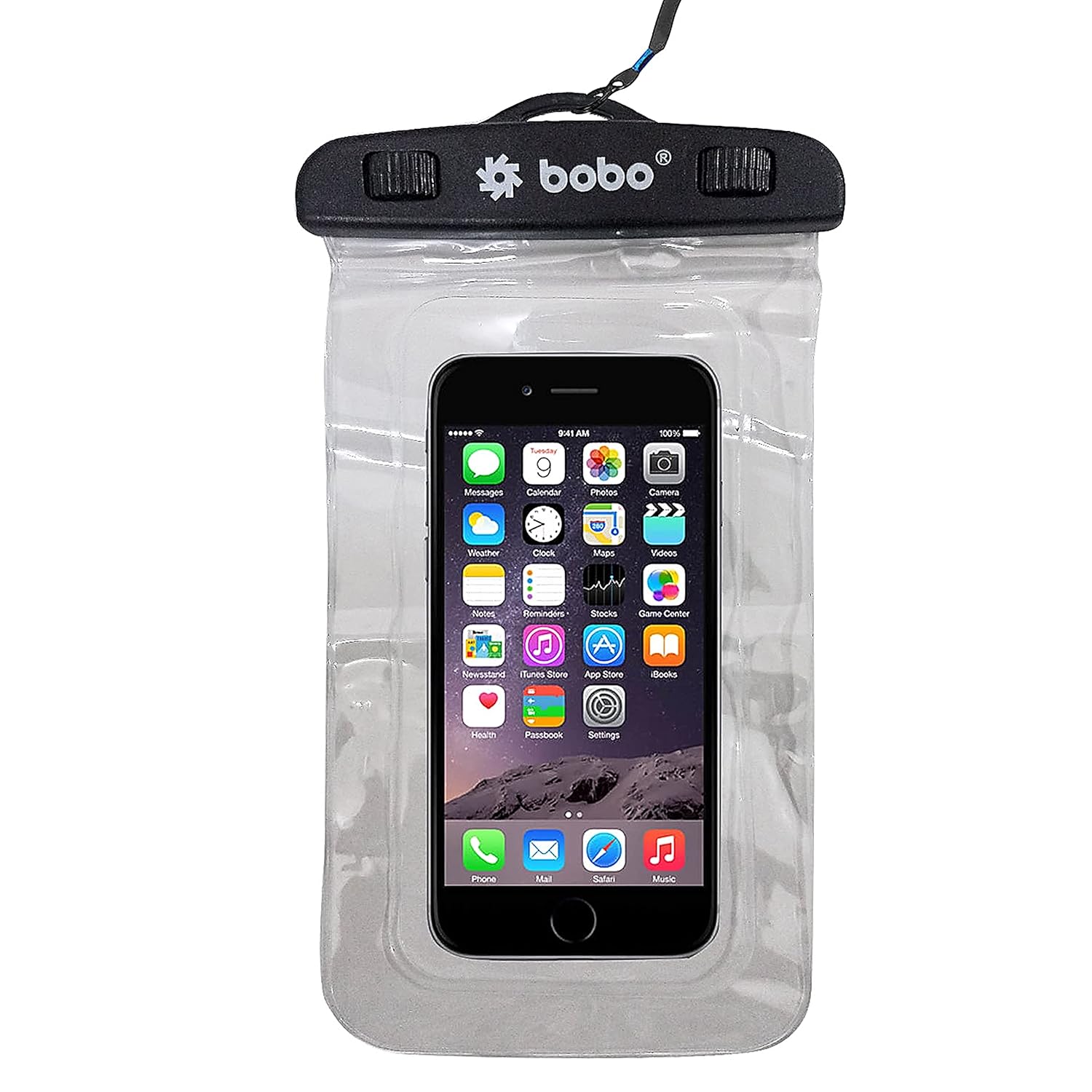 BOBO Universal Waterproof Pouch (XL 2021 Model) Cellphone Dry Bag Case for iPhone, Samsung, Pixel, Mi, Moto up to 7.0 inch – Transparent (Pack of 1)