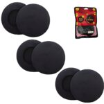 Crysendo Headphone Cushion Compatible with Nokia BH-503 (50mm / 5cm) | 5MM Thick Replacement Foam Sponge Ear Pads | High Density Foam Ear Muffs for Enhanced Comfort | Pack of 6 pcs-3 pairs (Black)