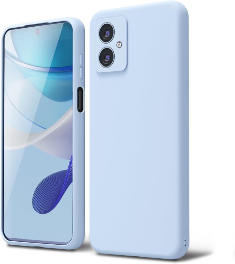 DIZORO Compatible with Motorola g64 5G Back Cover with Upgraded Square Edges for Camera Protection Shockproof Flexible Matte Liquid Silicone Mobile Phone Case (Sierra Blue)