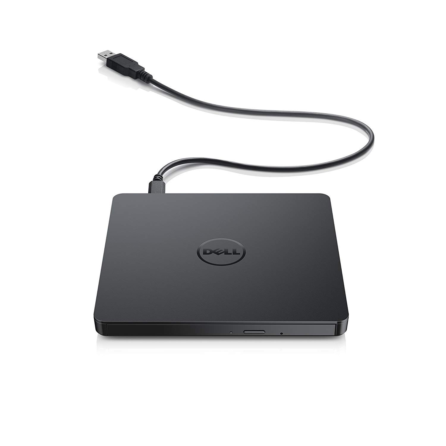 DellUSB External DVD Drive, Dell Portable DVD/CD +/-RW Drive Burner for Windows 10/8 /8.1/7 Laptop Computer PC of HP Dell LG Asus Acer LG Asus Lenovo - Black Color