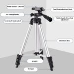 Dyazo Height and Angle Adjustable Tripod Stand Holder for Mobile Phones & Camera, Aluminum Travel Tripod for Smart Phones/Android/iPhone Minimum Height 13" to Maximum 42 inch