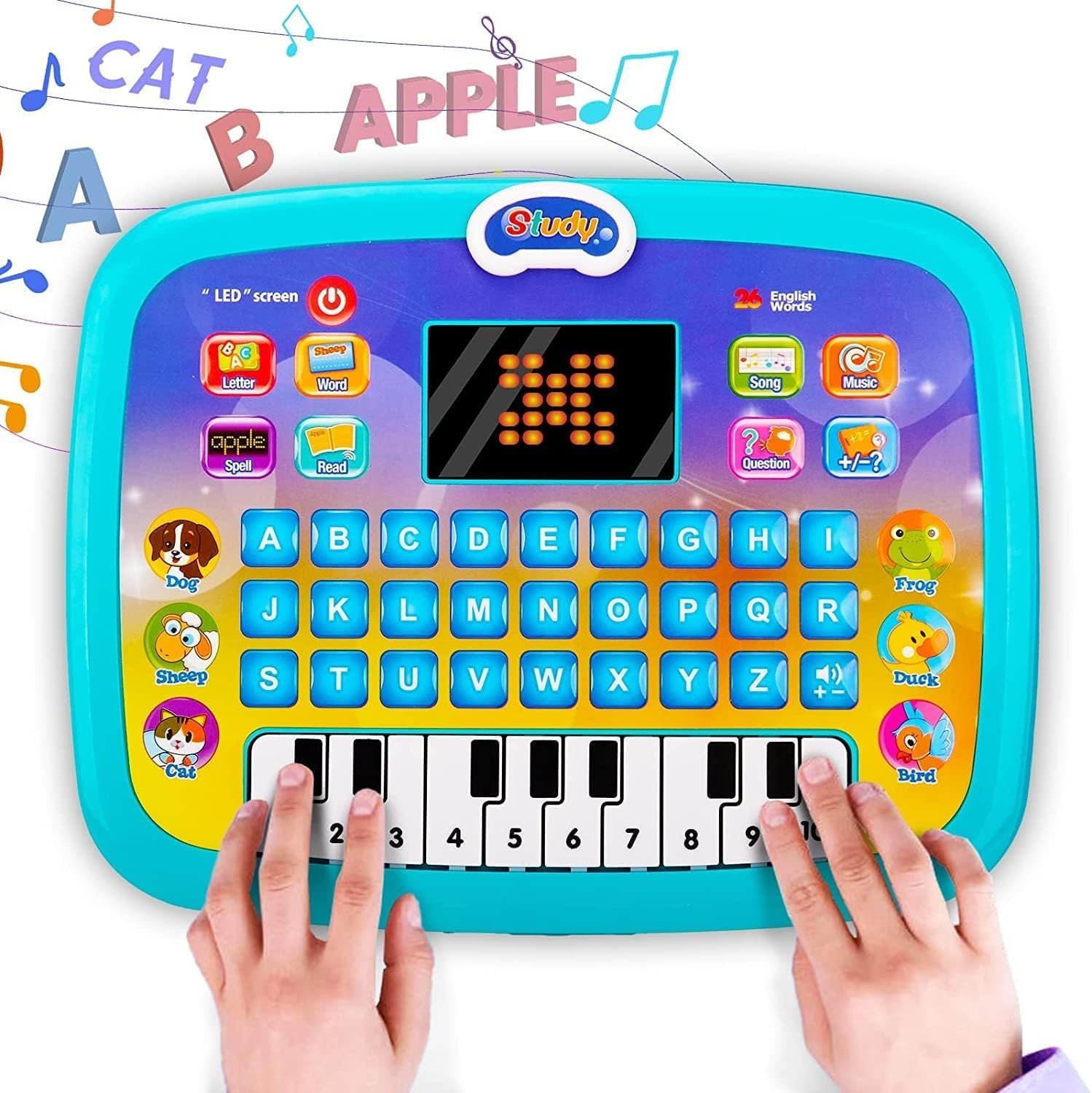 ESnipe Mart Educational Learning Kids Laptop Tablet Computer with Music and Fun Activities, Engaging Learning Toy for Toddlers| Ideal Educational Laptop with Games, Colorful