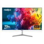 FRONTECH 24 Inch Ultima Series Gaming LED Monitor | Refresh Rate 75 Hz,IPS Panel | Full HD 1080p, Ultra Slim Bezel Less Design|16.7M Colors HDMI & VGA Ports, 250 Nits Brightness (MON-0072,White)